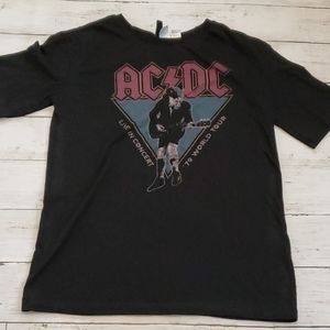 Ac/dc tee short sleeve divided size xs